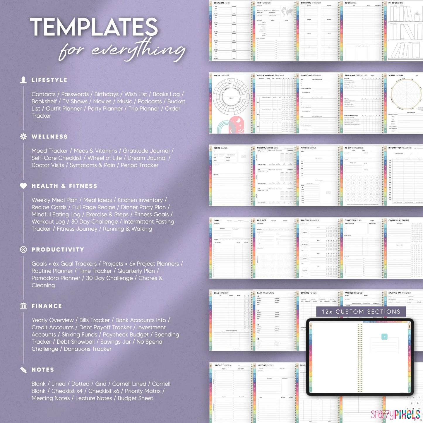 Mid Year AUGUST 2025-JULY 2026 Digital Daily Planner, All-in-One Digital Life Planner, for Goodnotes Notability