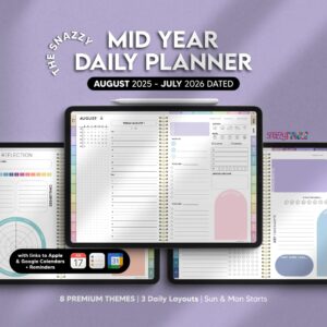 all in one digital student planner (cool), 2025 2026 academic planner, digital college planner, goodnotes
